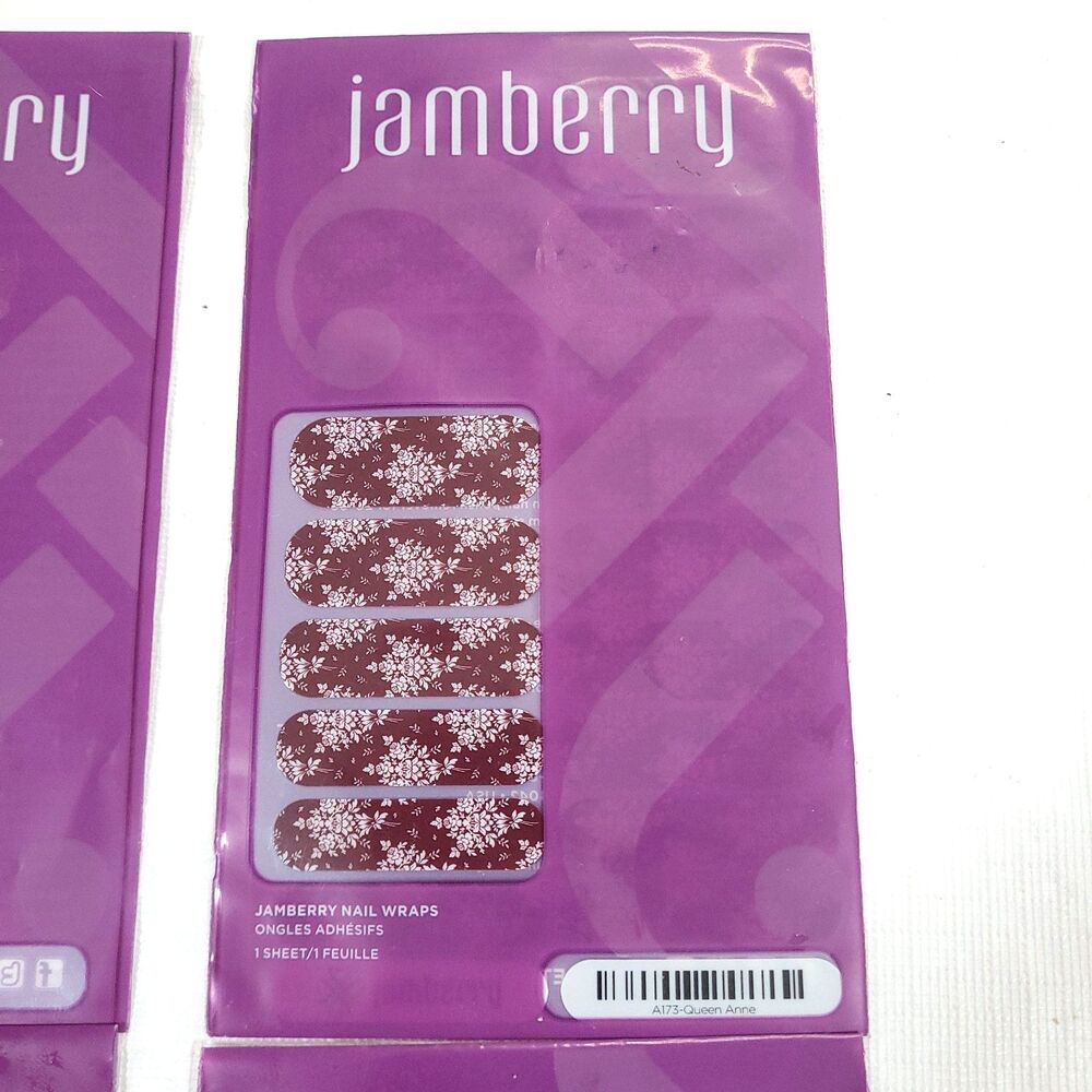 Jamberry Nail‎ Wrap Lot 4 New Ombre Florals Vines - Picture 4 of 6